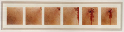 1/4 second film fragment 6 colour photographs -Collection V+A  Michael Clark